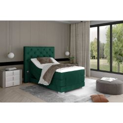 	Pat boxspring 90 x 200 cm, reglaj electric, verde Clever