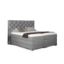 Pat boxspring 180 x 200 cm, reglaj electric, gri deschis Clever