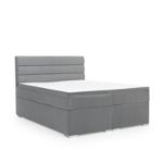 Pat tapitat boxspring 160 x 200 cm gri Softy