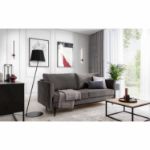 	Canapea extensibila 3 locuri taupe Revi