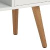	Comoda TV cu 2 usi si 2 nise alb/natur Mitra