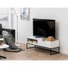Comoda TV cu 1 usa finisaj alb Kobe