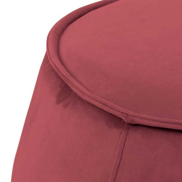 Taburet tapitat rotund coral Mie