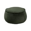 Taburet tapitat rotund verde inchis Mie