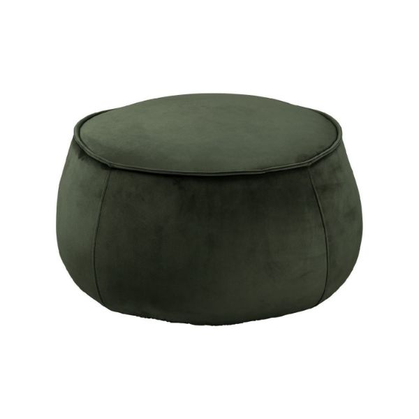 Taburet tapitat rotund verde inchis Mie
