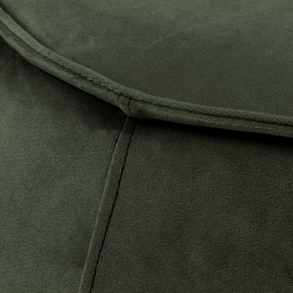 Taburet tapitat rotund verde inchis Mie