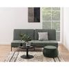 Taburet tapitat rotund verde maslin Mie