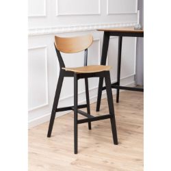 Scaun bar stejar/negru Roxby