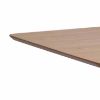 Masa dining 80/120 cm natur/negru Roxby