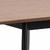 Masa dining 80/120 cm natur/negru Roxby