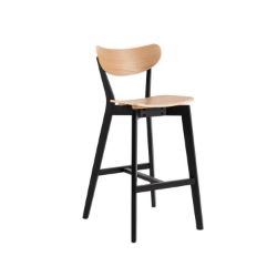 Scaun bar stejar/negru Roxby