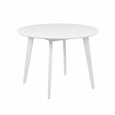  Masa dining fixa rotunda 105 cm alb Roxby