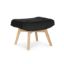 Taburet tapitat negru/natur Angel