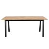 Masa dining fixa 220 cm stejar/negru Brighton