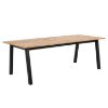 Masa dining fixa 180 cm stejar natur/negru Brighton