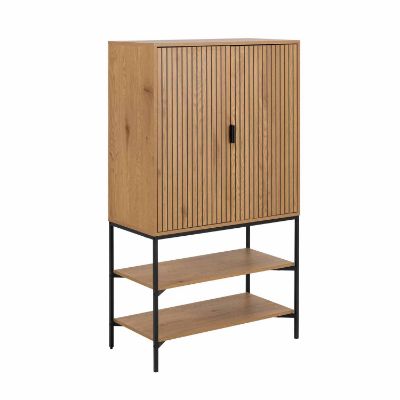 Bufet inalt cu 2 usi si 2 polite stejar salbatic Jaipur