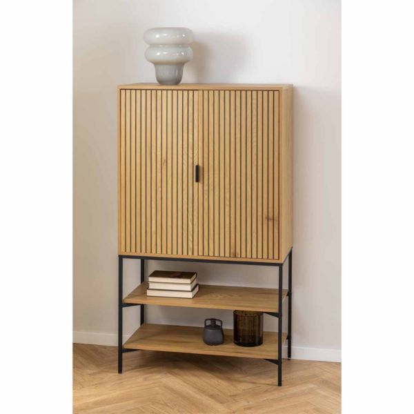 Bufet inalt cu 2 usi si 2 polite stejar salbatic Jaipur