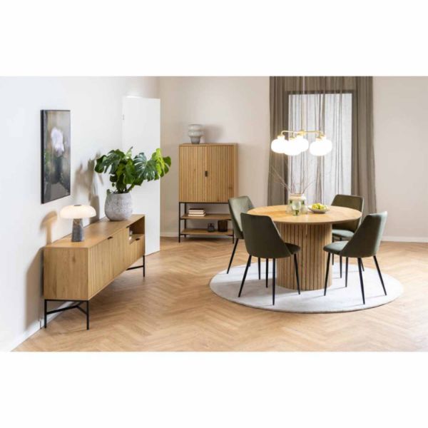 Bufet inalt cu 2 usi si 2 polite stejar salbatic Jaipur