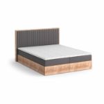 Pat boxspring 180 x 200 cm stejar/gri Peru