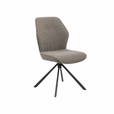 	Scaun tapitat rotativ taupe/negru Aura