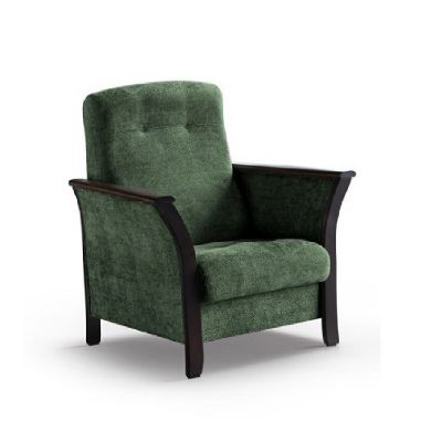 Fotoliu verde/wenge Roko