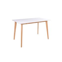Masa fixa 120 cm alb/natur Almeta  