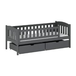Pat 90 x 200 cm cu 2 sertare antracit Gucio