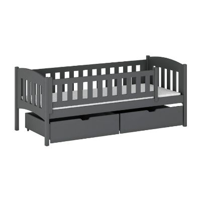 Pat 90 x 200 cm cu 2 sertare antracit Gucio