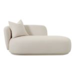Fotoliu lounge alb murdar Capri