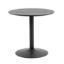 Masa rotunda fixa 80 cm negru Ibiza