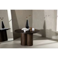 Masuta de cafea rotunda maro Olivia