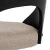 Scaun bar rotativ sand/negru Lucia