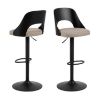 Scaun bar rotativ sand/negru Lucia