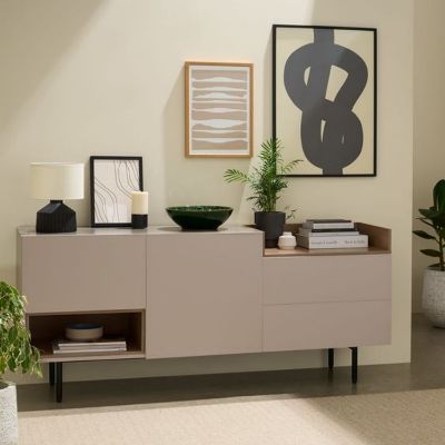 Bufet 2 usi si 2 sertare cappuccino/nuc Hilton