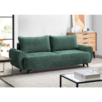 Canapea extensibila de 3 locuri verde Cremona