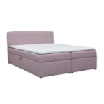 Pat tapitat boxspring 140 x 200 cm roz Kairo