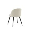 Scaun de dining tapitat alb/negru Velvet