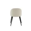 Scaun de dining tapitat alb/negru Velvet