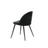 Scaun de dining tapitat negru Velvet