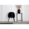 Scaun de dining tapitat negru/auriu Velvet