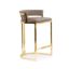 Scaun bar tapitat maro deschis/auriu Vegas 60