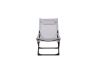 Imagine Seville Foldable Relax Chair 2-pack - Black Frame/Grey Cushion