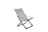 Imagine Seville Foldable Relax Chair 2-pack - Black Frame/Grey Cushion