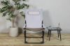 Imagine Seville Foldable Relax Chair 2-pack - Black Frame/Grey Cushion