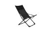 Imagine Seville Foldable Relax Chair 2-pack - Cadru negru/Cușetă neagră