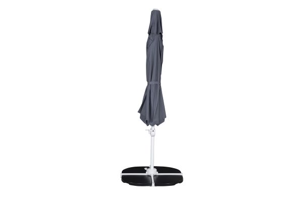 Imagine Leeds - Umbrella - 3,5 m diam 360 grader - White/Grey fabric