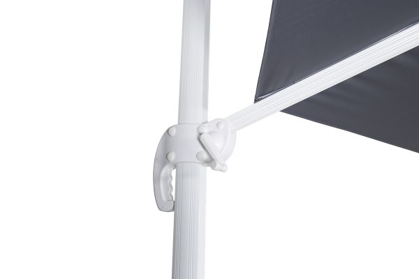 Imagine Leeds - Umbrella - 3,5 m diam 360 grader - White/Grey fabric