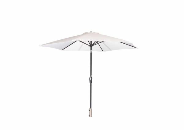 Imagine Umbrelă Leeds - 3m - Alu Gri / Material ecru