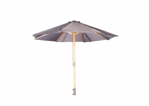 Imagine Umbrelă Ixos - ø300 - Lemn / Material Gri