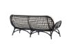 Imagine Moana Sofa - Black Rattan / White Spunpolyster